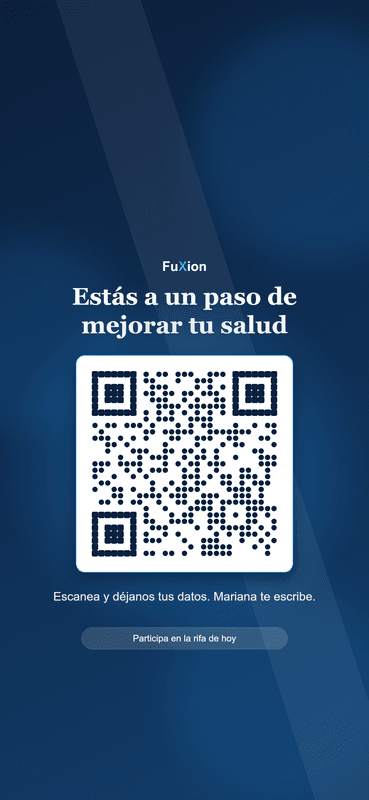 Fondo de pantalla con código QR para captura de leads en eventos